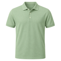 Light Sage Cotton Piqué Polo Shirt | Dummyroses
