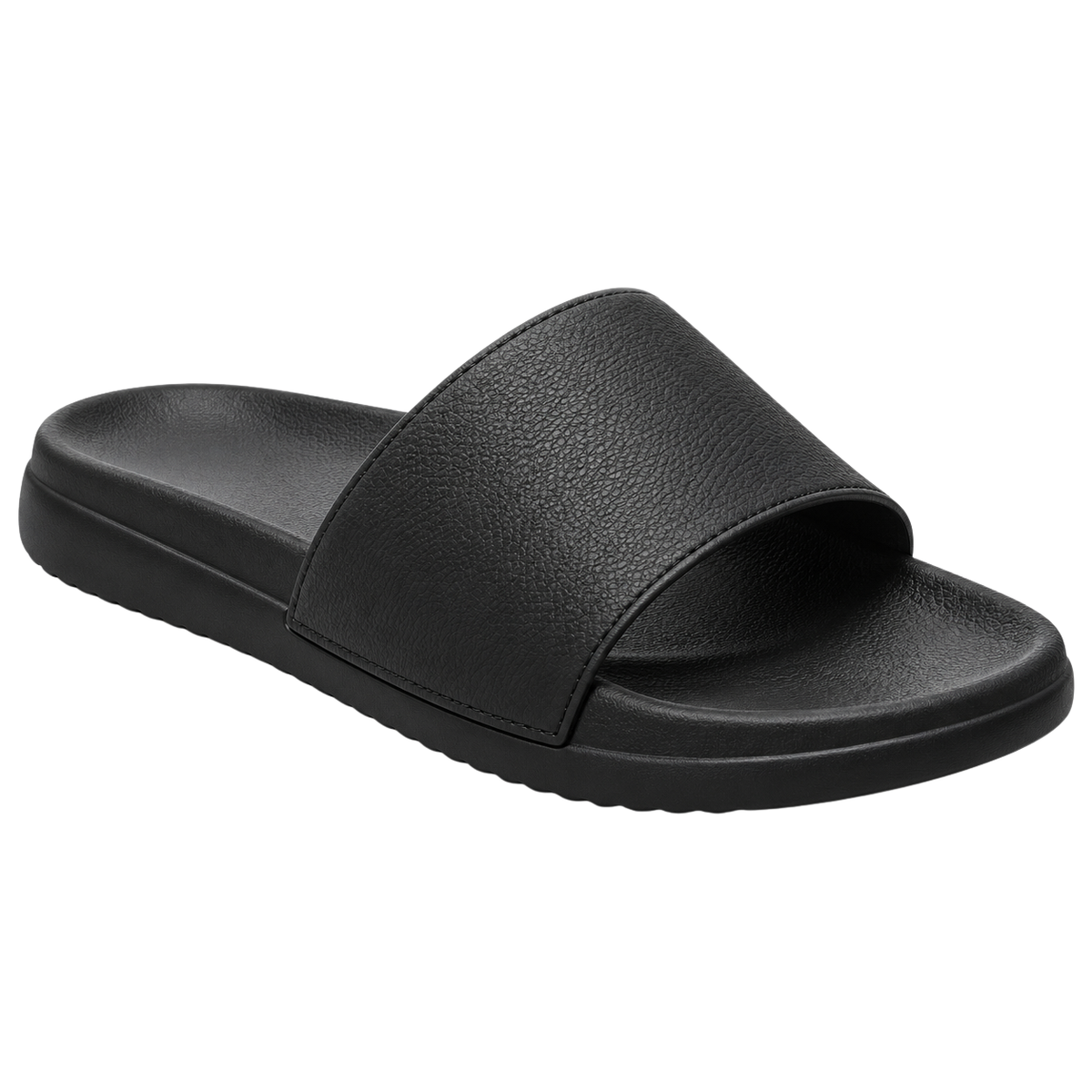 Black Minimalist Comfort Slides | Dummyroses