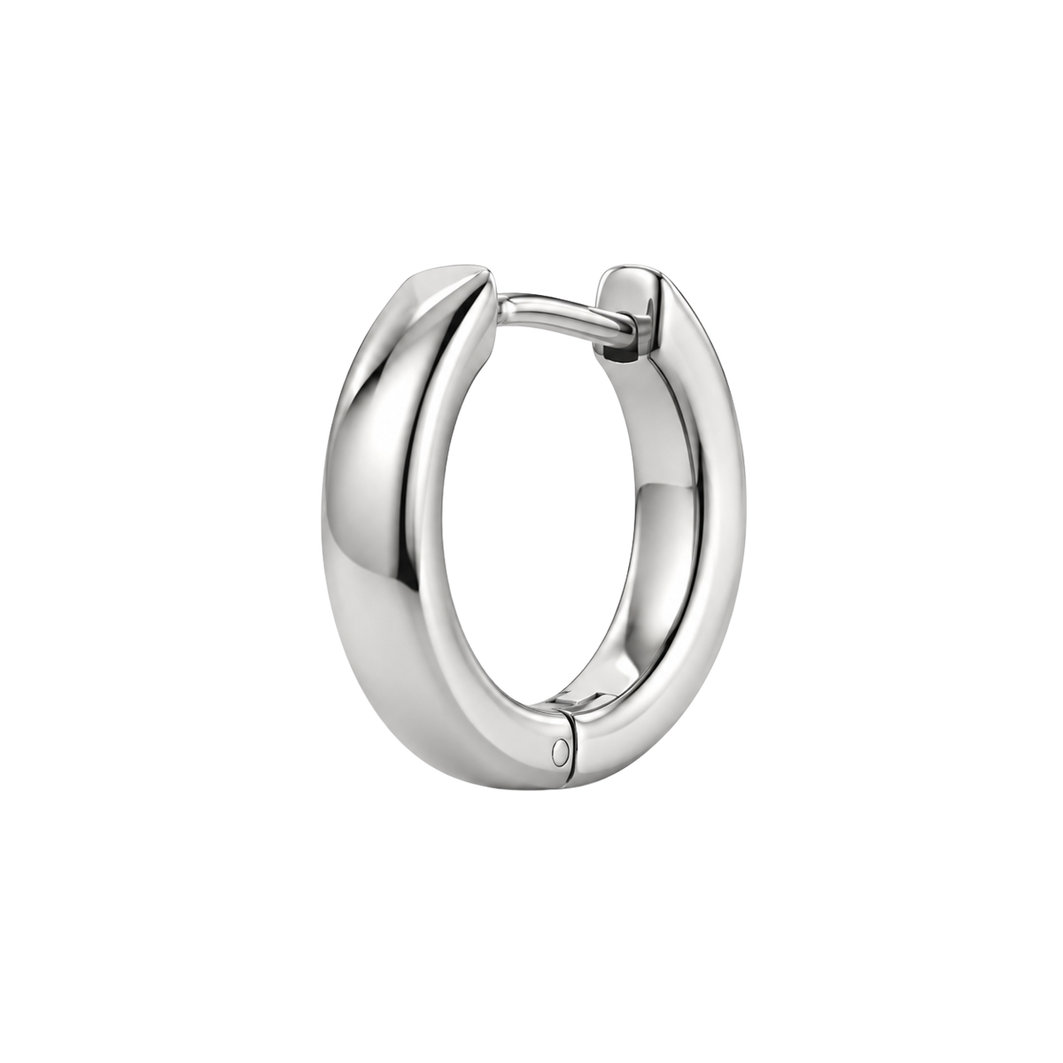Polished Stainless Steel Hoop Earring | Dummyroses